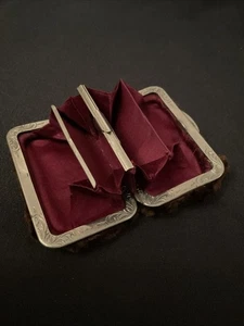 ANTIKE MÜNZBÖRSE MIT FELLBEZUG UND EP-GEHÄUSE ~ sehr ungewöhnlich. - Bild 1 von 11