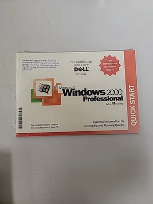 Dell Microsoft Windows 2000 Professional Reinstallation CD W2K+SP3 Sealed - Image 1 of 2