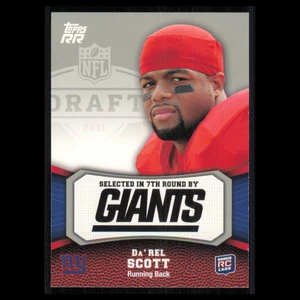 DaRel Scott Rookie #196 2011 Topps Rising Rookies New York Giants Football Card - Picture 1 of 3