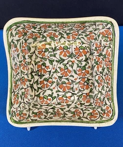 Vintage Turkish Pottery Floral Pattern 6" Bowl Lt#19 - Imagen 1 de 9