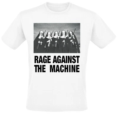 Rage Against The Machine T-Shirt Herren Nuns And Guns weiß Band-Merch, Bands - Bild 1 von 4