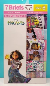 Disney Encanto Girls Briefs ~ 7 Pack ~ Size 8 ~ Lot Of 2 (14 Briefs Total) - Picture 1 of 4
