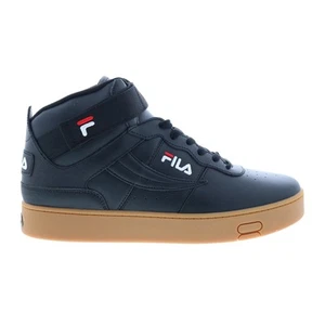Fila V-10 Lux 1CM00881-031 Mens Black Leather Lifestyle Sneakers Shoes 10 - Picture 1 of 4
