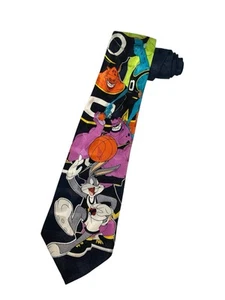 1996 Warner Bros SPACE JAM TIE Basketball Looney Tunes Bugs Bunny - Picture 1 of 7