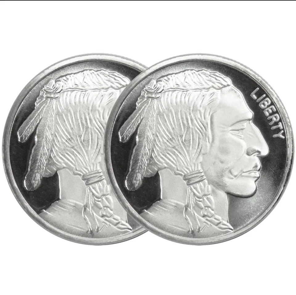 Two 1 oz Pure Silver Rounds – Mixed Bullion, Collector & Investment Lot! - Image 1 of 4