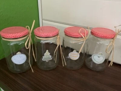 Weihnachten Gläser Aufbewahrung Keksdose Plätzchen Süßigkeiten Plätzchendose - Bild 1 von 3