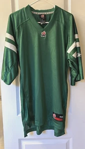 Saskatchewan Roughriders Jersey CFL Reebok Home Green Size Large Retro Football - Picture 1 of 14