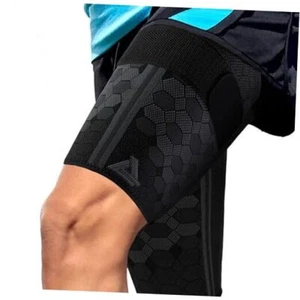 Thigh Compression Support Sleeve (2 per Pack), Breathable with Adjustable Large - Picture 1 of 7