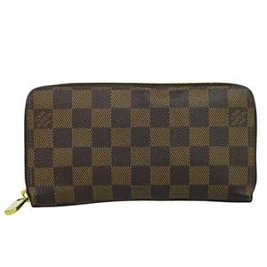 Louis Vuitton Zippy Geldbörse N60046 Damier Ebene Canvas Braun Rose Ballerine - Bild 1 von 10