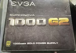 EVGA SuperNOVA 1000 G2 1000W Power Supply - Black (120-G2-1000-XR) . - Picture 1 of 6