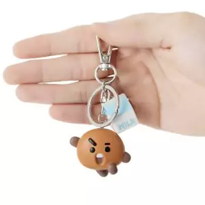 BTS BT21 Official Authentic Goods Shooky Mini Figure Keyring + Free Tracking N. - Picture 1 of 8