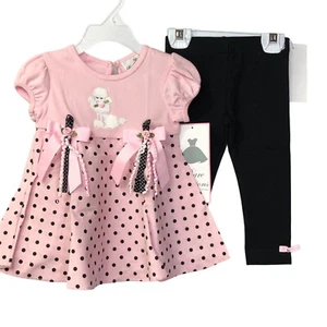 RARE EDITIONS BABY GIRL 2 PIECE SET OUTFIT 12MOS NWT - Picture 1 of 7