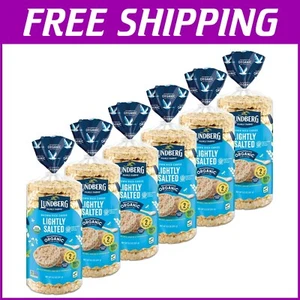 Sustainable Organic Rice Cakes - Lightly Salted 6-Pack for Guilt-Free Snacking - Picture 1 of 11
