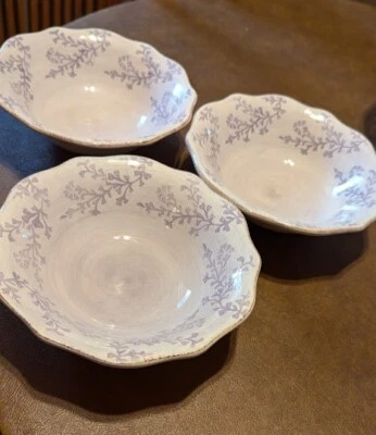 JUEGO DE 3 CUENCOS SOPERA LAVANDA CASERA 8" EN MUY BUEN ESTADO USADO Foto 1 de 4