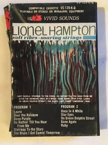 Lionel Hampton Soft Vibes Soaring Strings Cassette Vivid Sounds Untested - Picture 1 of 4