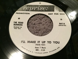 The Road Runners: I'll Make It Up To You/Take Me 1965 Reprise Garage Rock Promo - Imagen 1 de 4