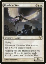 Herald of War Avacyn Restored HEAVILY PLD White Rare MAGIC MTG CARD ABUGames
