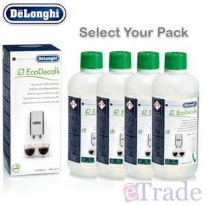 GENUINE DeLonghi Descaler Cleaner Espresso Coffee Machine in 500ml | EcoDecalk - Picture 1 of 5