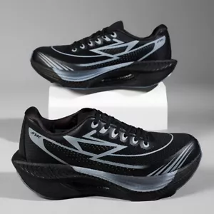 Real Elastic Carbon Plate Marathon Sports Running Shoes Breathable Lightweight C - Picture 1 of 54