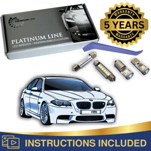 BMW F10 PREMIUM LED INTERIOR KIT 21 SMD WHITE BULBS CANBUS ERROR FREE 5ER F07 - Picture 1 of 10