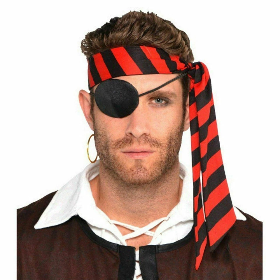 Pirate Black Red Headscarf Adult - Image 1 of 1