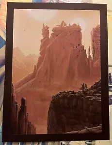 Póster impreso artístico de The Desert Sands Star Wars Tatooine JC Richard Lucas New Hope - Imagen 1 de 1