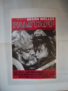 FALSTAFF/CHIMES AT MIDNIGHT/ORSON WELLES+JEANNE MOREAU/ U9F/ belgian poster - Picture 1 of 1