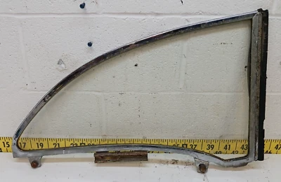 Oldsmobile 88 1956 ventana trasera izquierda fabricante de equipos originales 2 puertas techo rígido (DG138) Foto 1 de 4