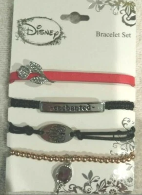 Disney La Bella y la Bestia Conjunto de Pulsera Joyería de Moda NUEVO Foto 1 de 2