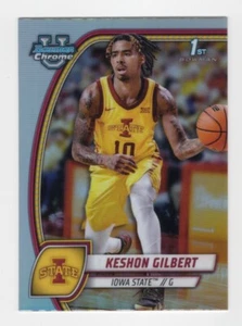 2024-25 Bowman Chrome University #45 Keshon Gilbert Silver Refractor Iowa St - Bild 1 von 2