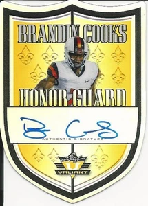 2014 Leaf Valiant Brandin Cooks AUTOGRAPH #/10 Dallas Cowboys SCARCE Oregon - Picture 1 of 2