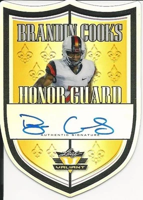 2014 Leaf Valiant Brandin Cooks AUTOGRAPH #/10 Buffalo Bills SCARCE Oregon - Image 1 of 2