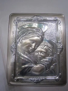 quadro in argento Madonna con Bambino Ranieri Argenti - NUOVO  - Foto 1 di 8