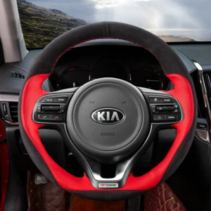 DIY Car Steering Wheel Cover For KIA k2 k3 k4 k5 KX3 KX5 Rio Car Accessories - Picture 1 of 5