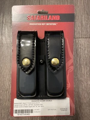 Safariland Model 77 Double Magazine Holder Duty Pouch 77-83-49B Unlined HG Black - Image 1 of 4