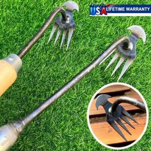 Gardening Hoe Landscape Weeding Rake Garden Hand Rake for Farm Yard Planting - Picture 1 of 14