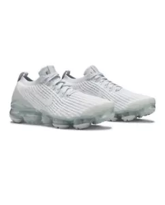 Nike Air VaporMax Flyknit 3 Pure Platinum Wmns Size 5 Running Shoes AJ6910 100 - Picture 1 of 5