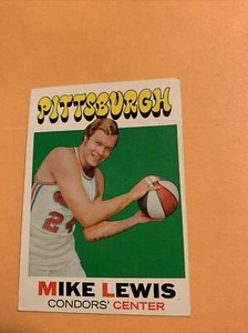 #189 Mike Lewis 1971-72 Topps Cb12 pittsburgh condors