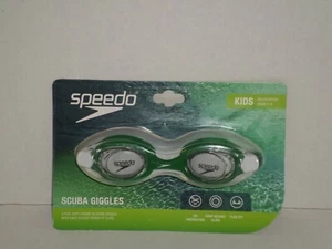 Speedo Scuba Giggles Green Kids 3-8 NUEVO Protección UV Ajuste Flexible Clips Ajustables - Imagen 1 de 2