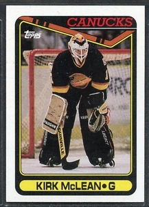 1990-91 Topps Hockey - #257 - Kirk McLean - Vancouver Canucks - Picture 1 of 1