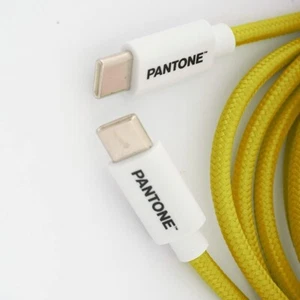 Celly PANTONE Cavo USB-C a USB-C 60 W LUNGO 1,5 M GIALLO RICARICA RAPIDA - Foto 1 di 5