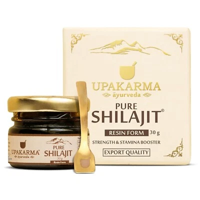 UPAKARMA Ayurveda Pure and Natural Shilajit/Shilajeet Resin 30g
