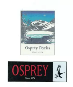OSPREY SINCE 1974 BACKPACKS STICKER CLIMBING HIKING SKIING NEW! - Picture 1 of 6