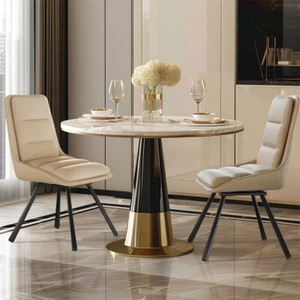 WISFOR 2X Upholstered Kitchen Dining Chair 360° Swivel Comfortabe High Back Seat - Picture 1 of 15
