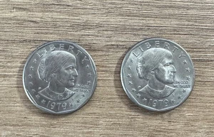 Drei 1979-D SBA 1 $ Susan B. Anthony Dollar - Bild 1 von 2