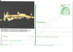 P 134  Bildpostkarte  Druckmuster  Coburg  DD j12/179  ** - Picture 1 of 1