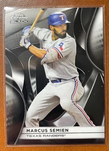 Marcus Semien 2025 Topps Chrome Black #124 Texas Rangers - Bild 1 von 2