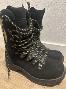 Haix Missoula 2.1 Boots Shoes Black Vibram Size 7.5 M Firefighting WILDFIRE - Picture 1 of 9