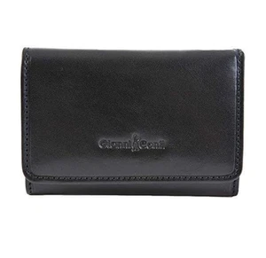 Gianni Conti Italian Leather 9 Card Small Womens ID Window Black Purse 908159 - Picture 1 of 10