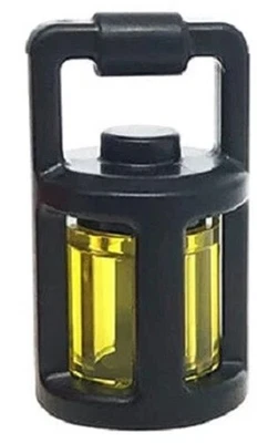 LEGO Nueva Minifigura Negra Linterna con Luz de Ladrillo Redonda Amarilla Parte 37776 D761 Foto 1 de 4